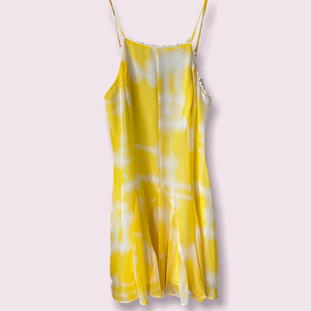 BCBGeneration yellow and white gradient slip dress